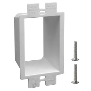 MAKERELE 1-gang white non-metallic electrical box extender