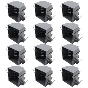 MAKERELE 2-gang 32 cu in new work electrical box, 12-pack