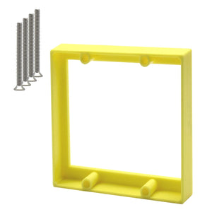 MAKERELE 2-gang outlet box extender, 1/2 in, yellow