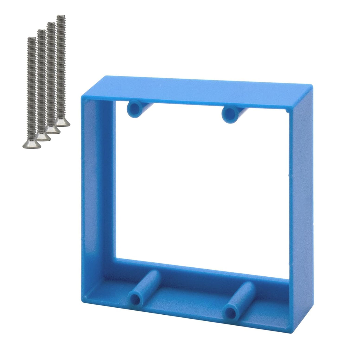 MAKERELE 2-gang outlet box extender, 3/4 in, blue
