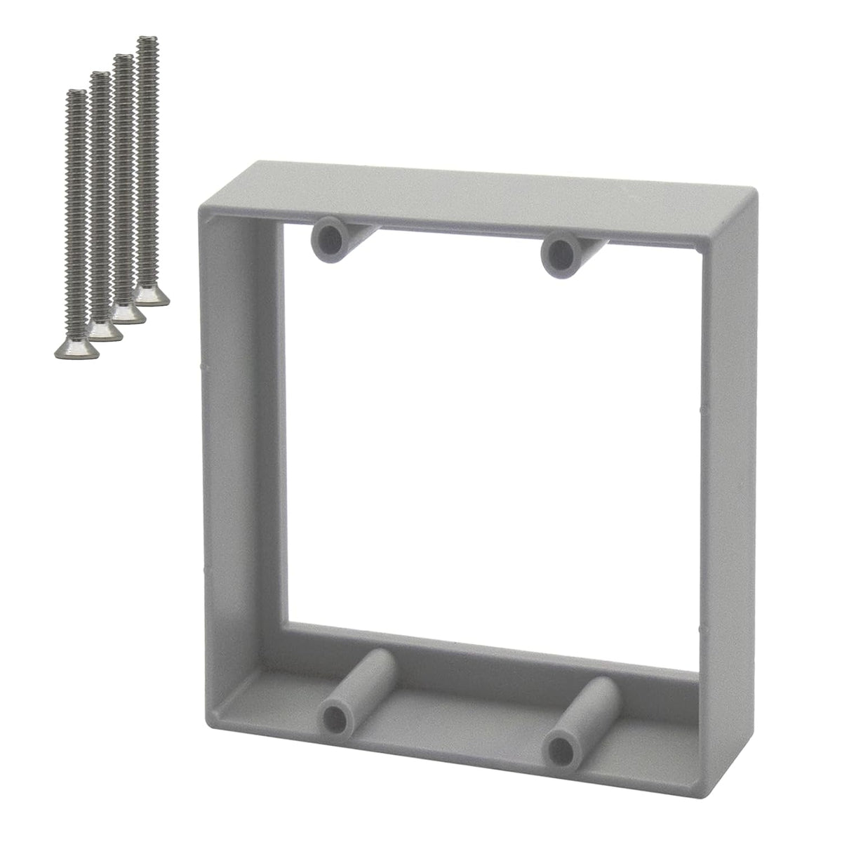 MAKERELE 2-gang outlet box extender, 3/4 in, gray