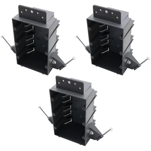 MAKERELE 3-gang 44 cu in new work electrical box, 3-pack