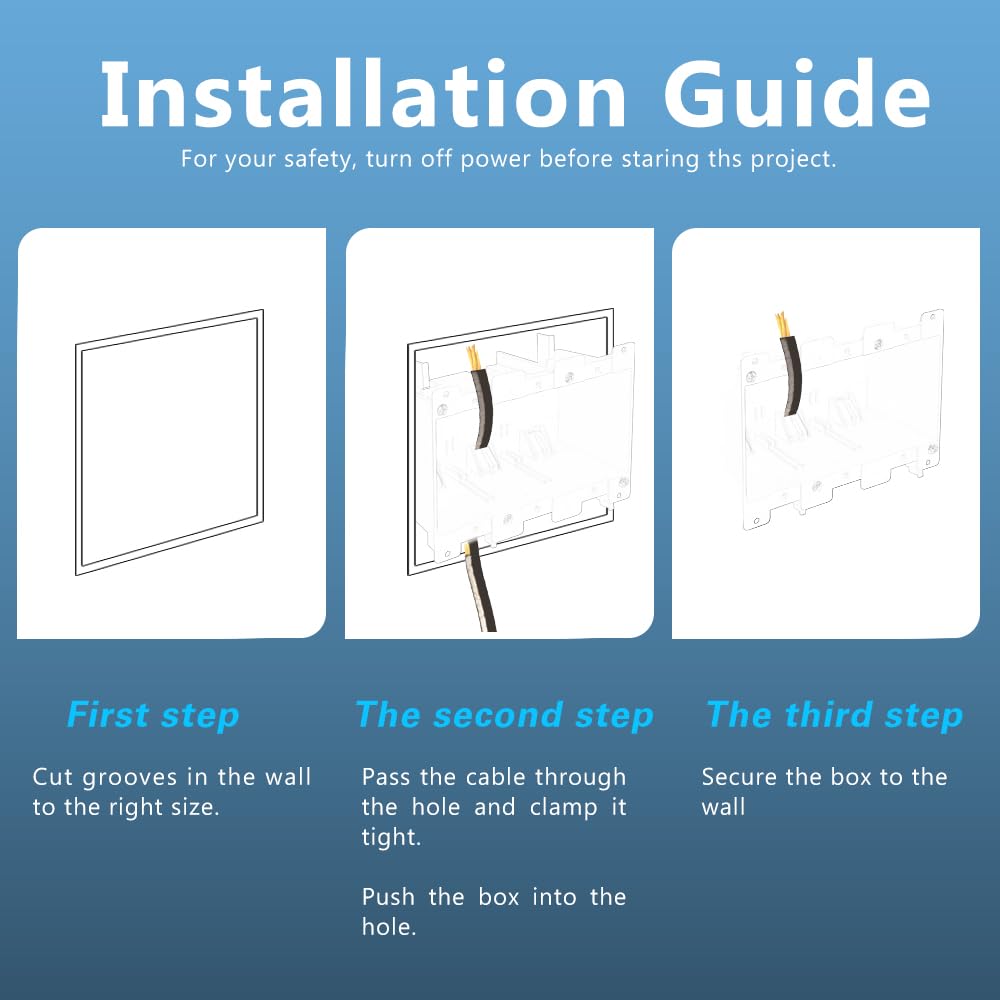 3-gang old work electrical box installation guide