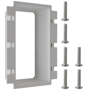 MAKERELE 3-gang white non-metallic electrical box extender