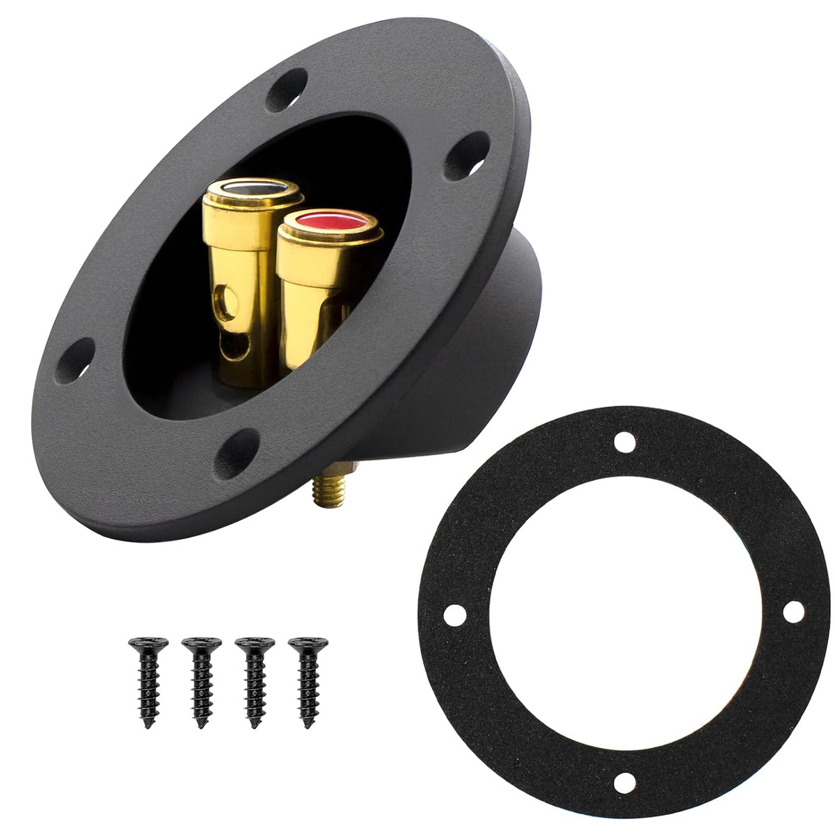 MAKERELE 3 inch round spring-loaded speaker terminal cup