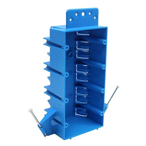 MAKERELE 4-gang 60 cu in blue new work electrical box 1-pack