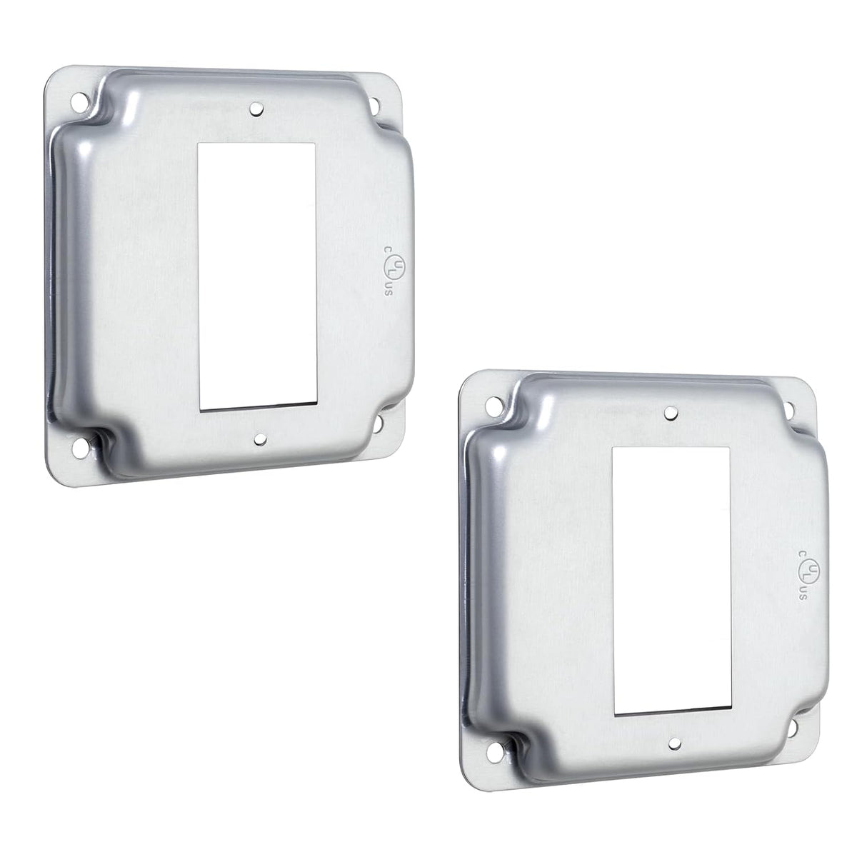 MAKERELE 4 inch square raised decorator device covers 2 pack