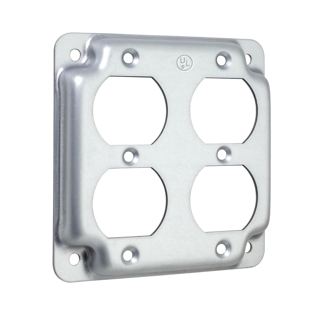 MAKERELE 4 inch square raised double duplex receptacle cover 1 pack