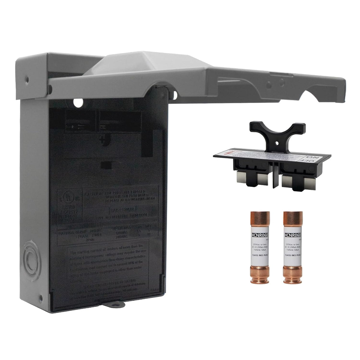 MAKERELE 60A fused AC disconnect pullout switch with two fuses