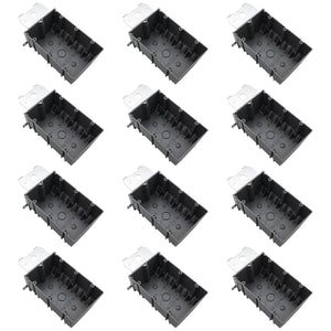MAKERELE gray adjustable electrical outlet box, 3-Gang, 49 cu. in., 12-Pack