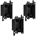 MAKERELE black 1-gang old work electrical box 14 cu in 3-pack