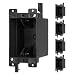 MAKERELE black 1-gang old work electrical box 14 cu in 5-pack
