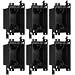 MAKERELE black 1-gang old work electrical box 14 cu in 6-pack