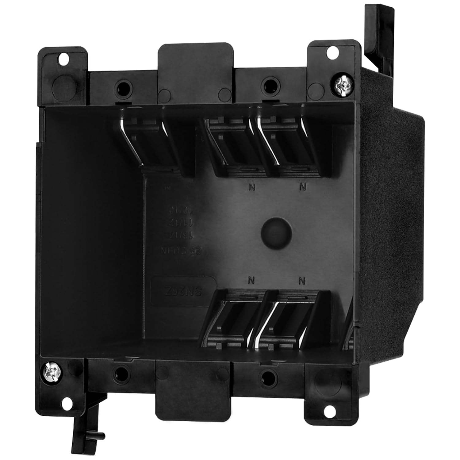 MAKERELE black 2-gang old work electrical box, 25 cu in, 1-pack
