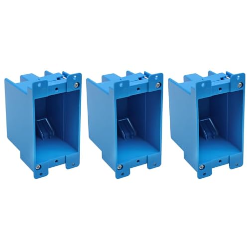 MAKERELE blue 1-gang old work electrical box, 14 cu. in., 3-pack