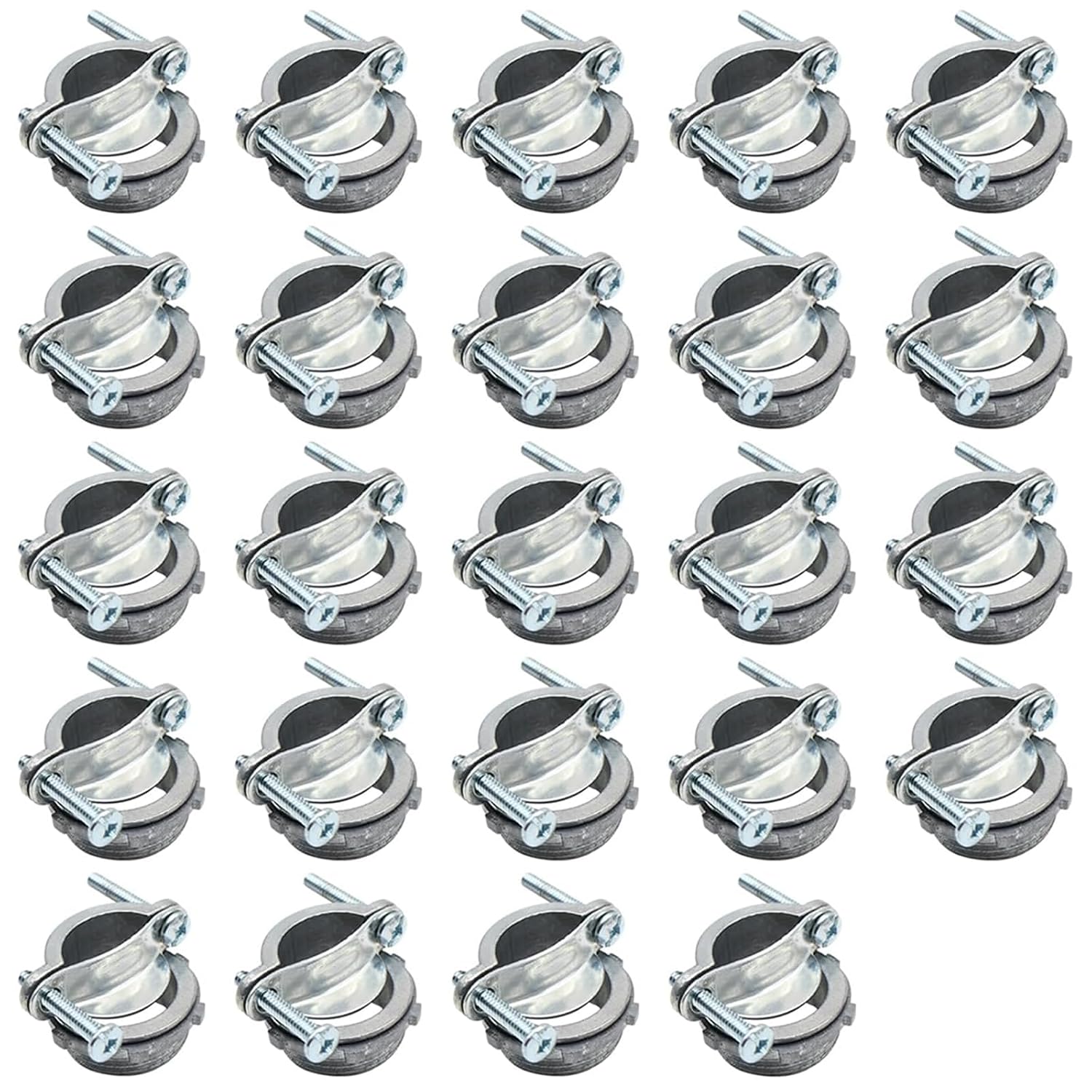 MAKERELE 1 inch clamp type cable connectors 24-pack