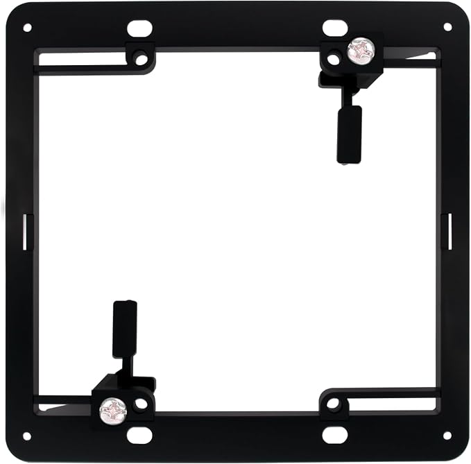 MAKERELE black double-gang low-voltage mounting bracket