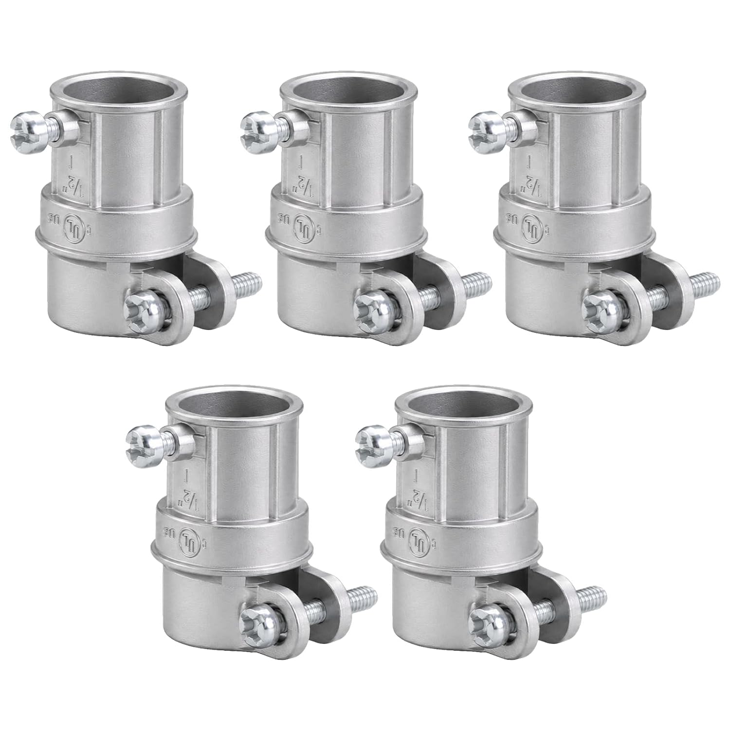 MAKERELE 1/2 in. EMT to flexible metal conduit squeeze coupling, zinc die cast