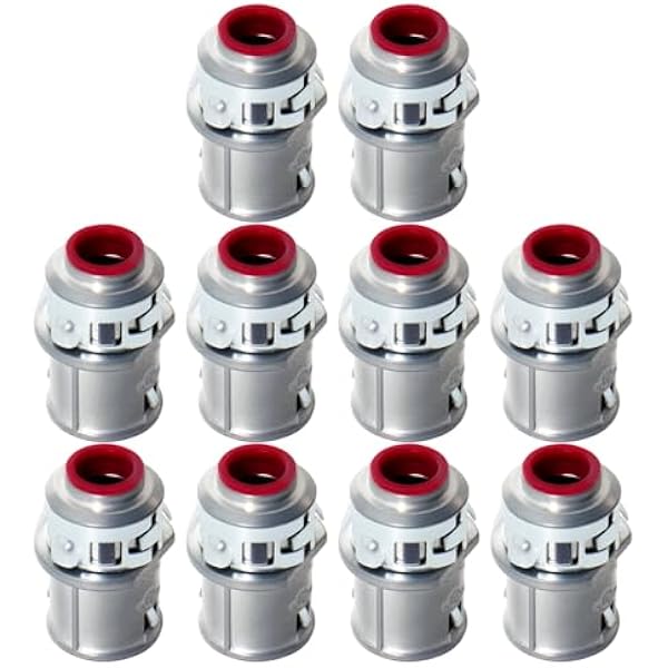 MAKERELE 3/8 inch MC AC cable connectors 10-pack MK-MCC-3/8-10PC
