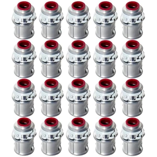 MAKERELE 3/8 inch MC AC cable connectors 20-pack MK-MCC-3/8-20PC