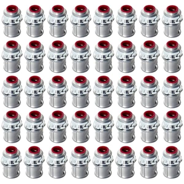 MAKERELE 3/8 inch MC AC cable connectors 40-pack MK-MCC-3/8-40PC