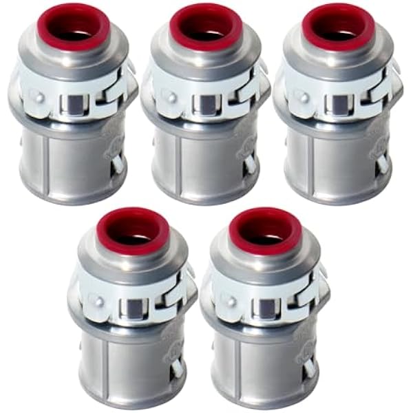 MAKERELE 3/8 inch MC AC cable connectors 5-pack MK-MCC-3/8-5PC