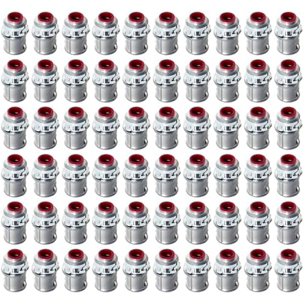 MAKERELE 3/8 inch MC AC cable connectors 60-pack MK-MCC-3/8-60PC