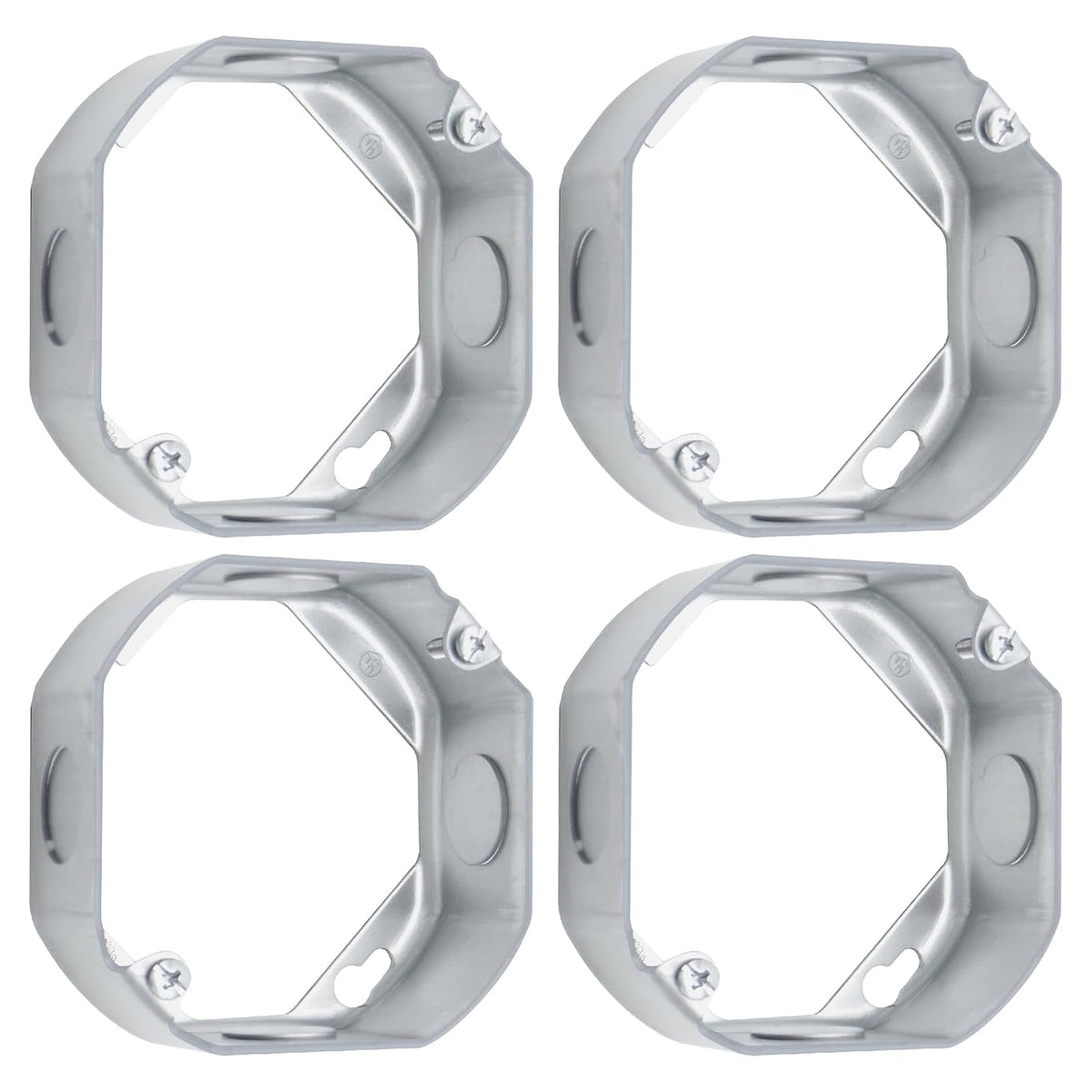 MAKERELE 4-inch octagon electrical box extension ring, 1-1/2-inch deep, 4-Pack