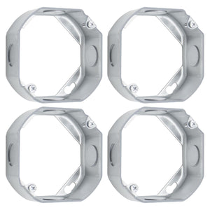 MAKERELE 4-inch octagon electrical box extension ring, 1-1/2-inch deep, 4-Pack
