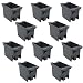 MAKERELE 1-gang 14 cu in old work electrical box, grey, 10-pack