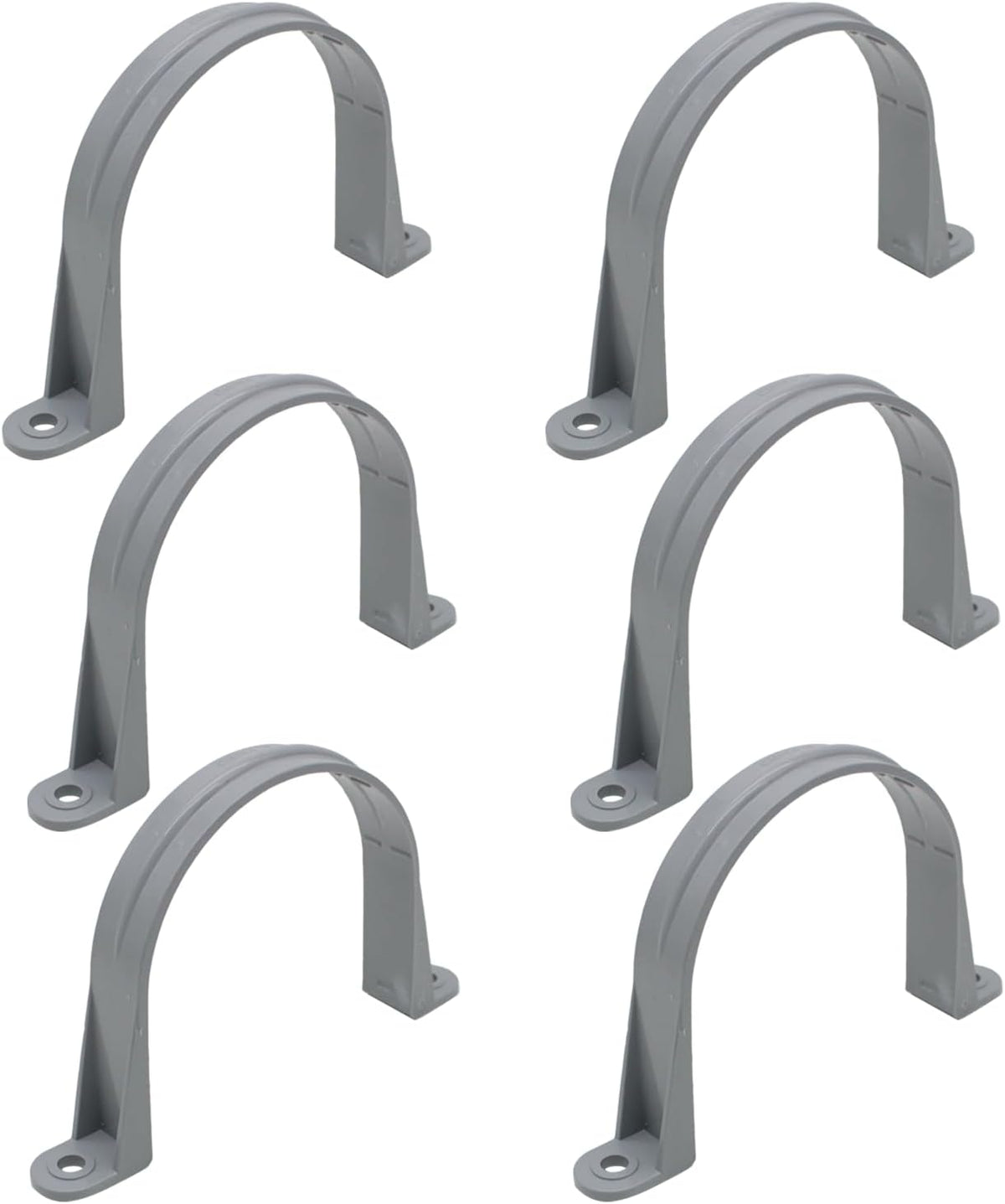 MAKERELE 2 inch PVC two-hole conduit strap dimensional diagram