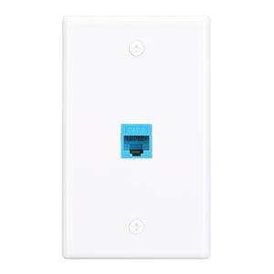 MAKERELE one-port RJ45 keystone Ethernet wall plate