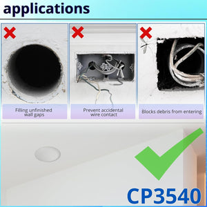 Applications for round ceiling box cover plate