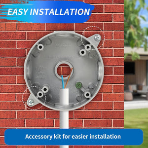 Round metal electrical box mounting lug installation reference