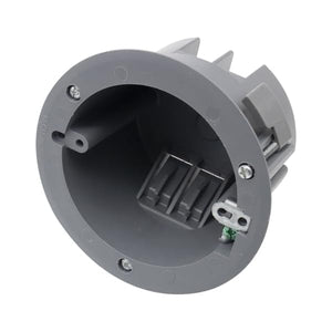 MAKERELE round old work electrical box, 18 cu. in.