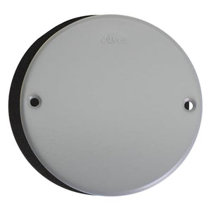 MAKERELE gray round weatherproof metallic blank device cover