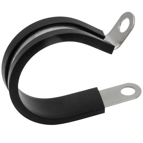 MAKERELE 304 stainless steel rubber-cushioned cable clamp