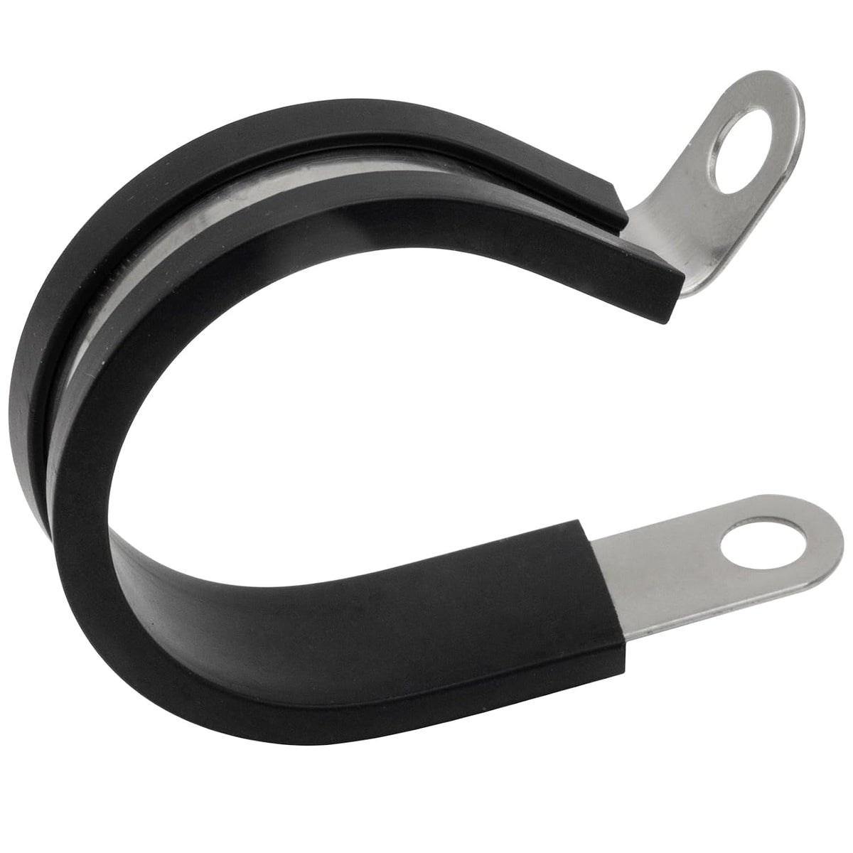 MAKERELE 3/8 inch 304 stainless steel rubber-cushioned cable clamps, 15-pack