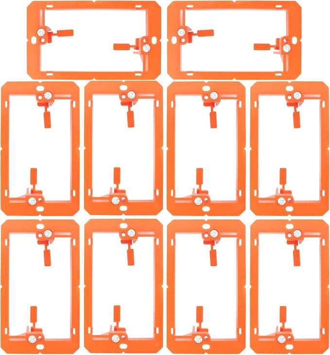 MAKERELE orange single-gang low-voltage mounting bracket
