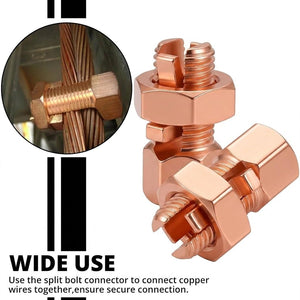 TJ-16 brass split-bolt connector application example