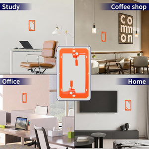 Application examples for a MAKERELE orange single-gang low-voltage bracket