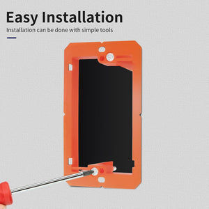 MAKERELE orange single-gang low-voltage mounting bracket installation