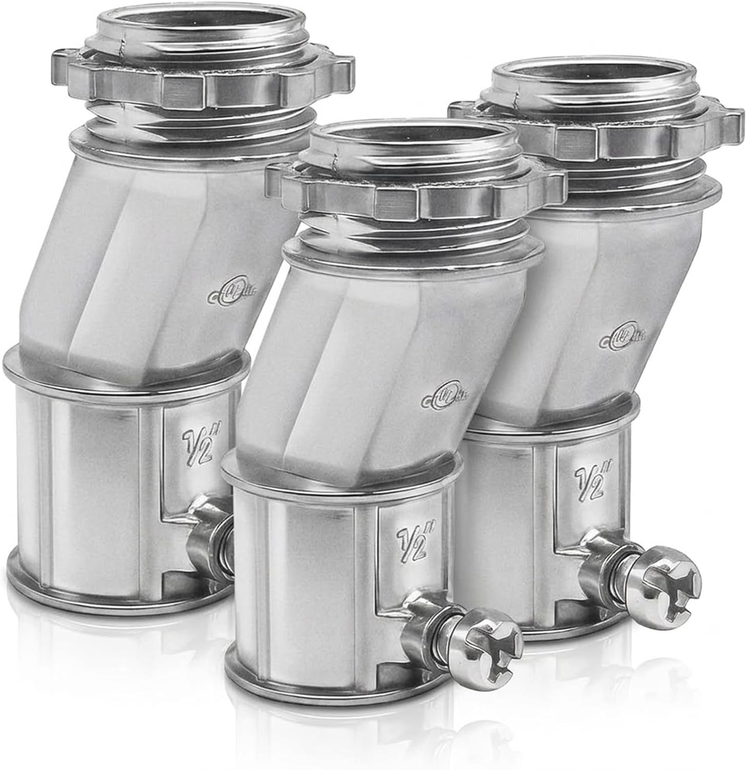 MAKERELE 1/2 inch EMT offset connector, zinc alloy, 6-pack