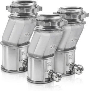 MAKERELE 1/2 inch EMT offset connector, zinc alloy