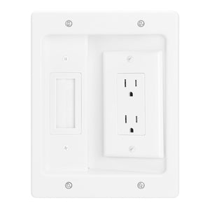 MAKERELE white wall cable concealer kit
