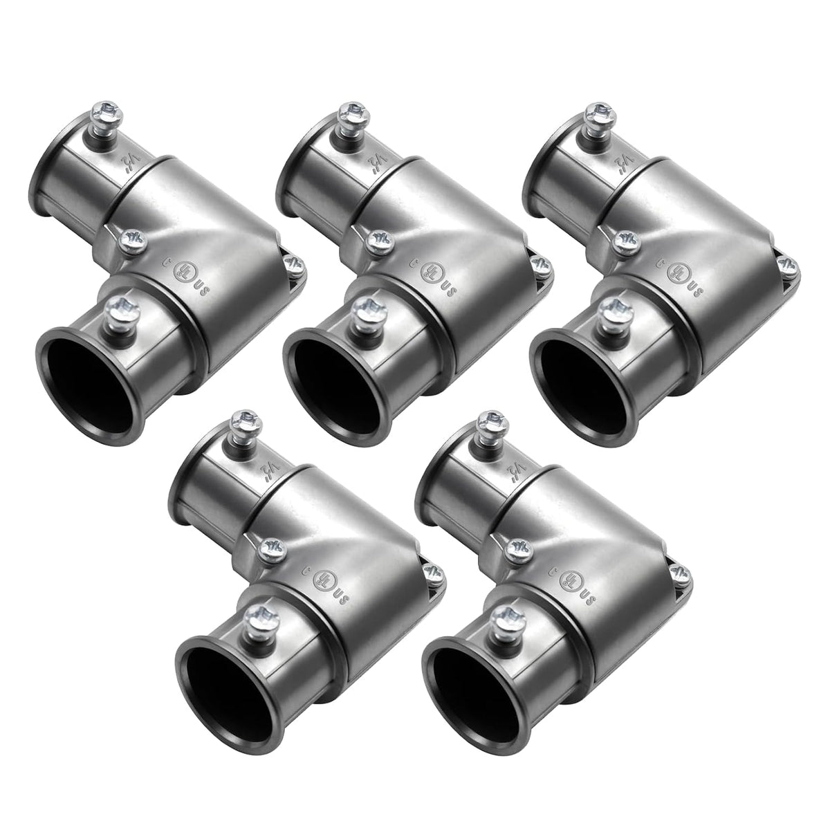 MAKERELE 1/2 inch EMT 90 degree inside corner pull elbow, zinc die cast